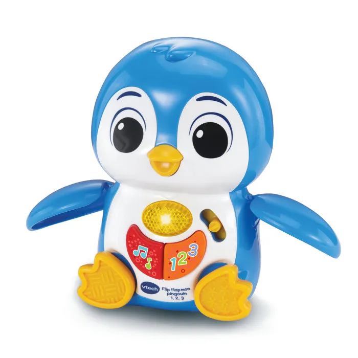 VTech Baby Flip Flap Mi Pingüino 1, 2, 3 - Azul