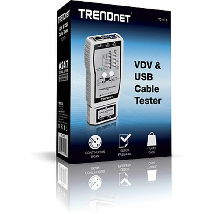 Comprobador Cables de Red Trendnet TC-NT3 3 Comprobador Cables de Red Trendnet TC-NT3 3