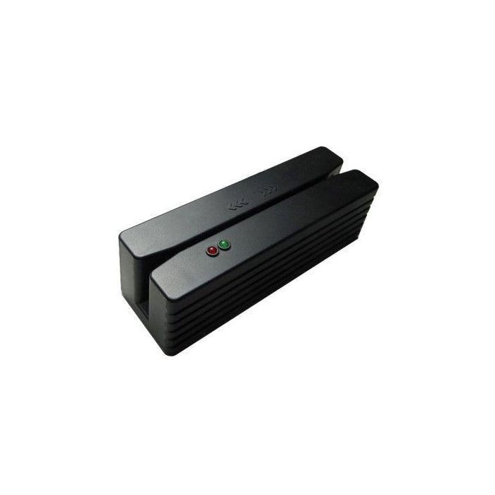 Capture Lector Tarjetas Magnéticas MSR Externo USB Compacto Tipo Deslizar Manual para PC 15" y 17" sin Soporte Bisagra