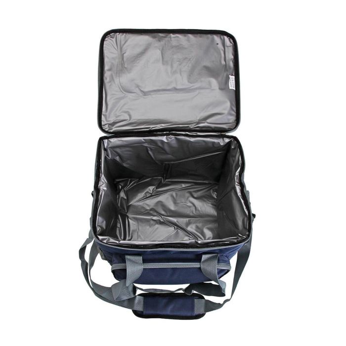 Fiambrera Isotérmica Versa 27L Gris y Azul 36x28x31 cm (2 Unidades) 2 Fiambrera Isotérmica Versa 27L Gris y Azul 36x28x31 cm (2 Unidades) 2