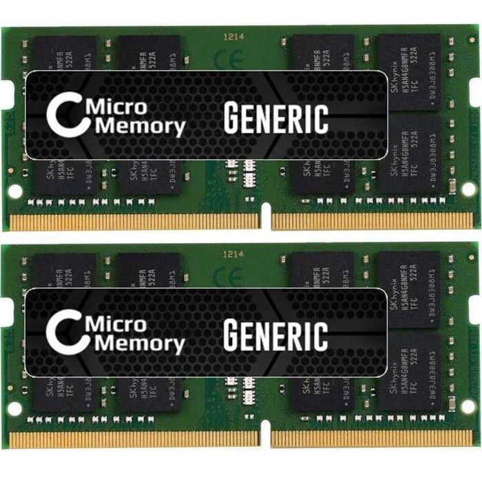 CoreParts Módulo de Memoria RAM 32GB (Kit 2x16GB) DDR4 2666Mhz Major SO-DIMM con Chipsets Originales