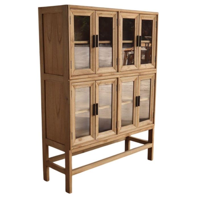 DKD Home Decor Vitrina Tradicional de Madera Mindi y Cristal - 160 cm Alto x 120 cm Ancho x 41 cm Fondo 0 DKD Home Decor Vitrina Tradicional de Madera Mindi y Cristal - 160 cm Alto x 120 cm Ancho x 41 cm Fondo 0
