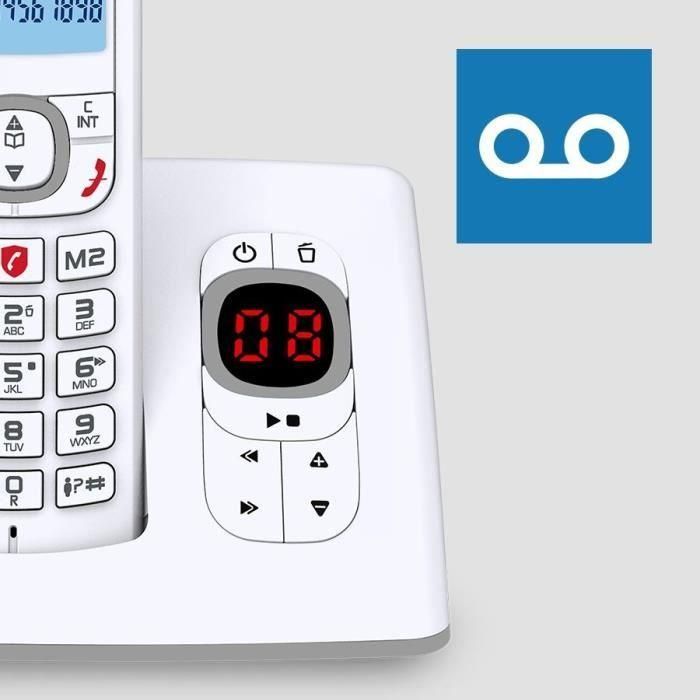 Alcatel F530 Teléfono inalámbrico DECT Classic Voice Solo Gris 3