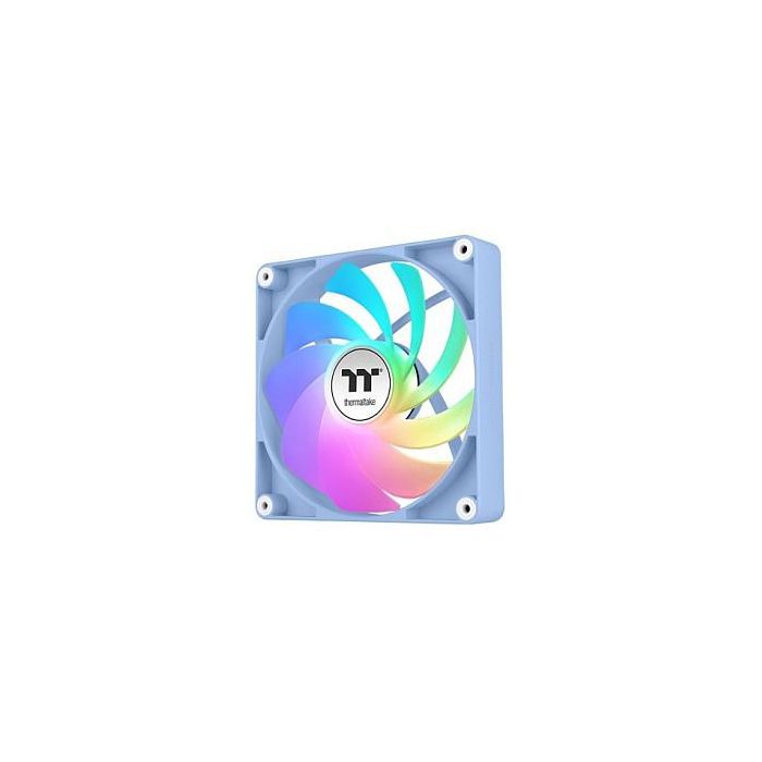 Thermaltake CT140 140mm Reverse ARGB Sync Ventilador PWM para PC, 9 LEDs, Azul Hortensia, Pack de 2, 500-1800 RPM Thermaltake CT140 140mm Reverse ARGB Sync Ventilador PWM para PC, 9 LEDs, Azul Hortensia, Pack de 2, 500-1800 RPM
