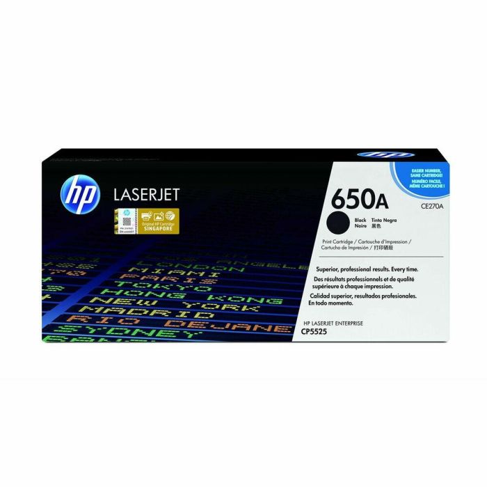 Tóner Original HP CE270A Negro 1