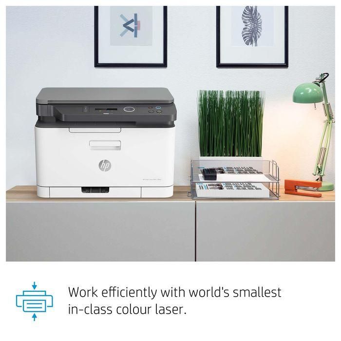 HP 178nw Impresora Multifunción Láser Color Wi-Fi, Compacta, Escanea, Copia, Imprime desde Móvil, Alta Calidad Color 7