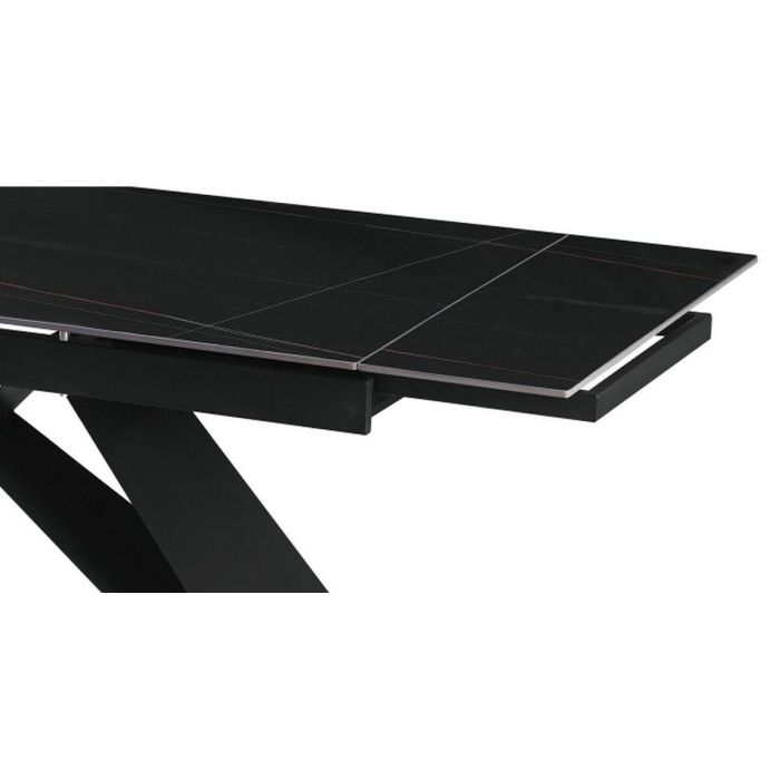 Mesa Comedor Moderno DKD Home Decor Negro 90 x 75 x 160 cm 1