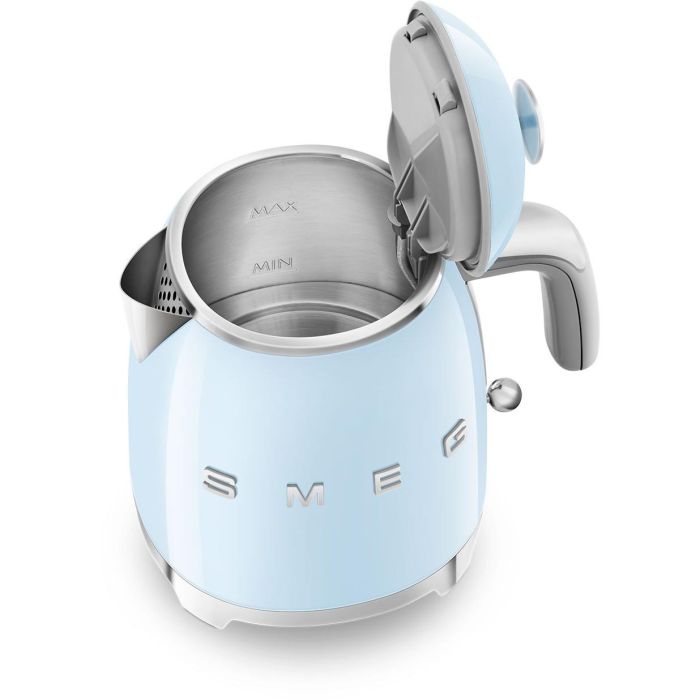 Smeg KLF05PBEU Mini Hervidor de Agua Eléctrico 0.8 L 1400 W Azul Acero Inoxidable Filtrado 2