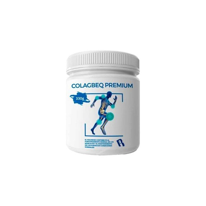 Colagbeq Colágeno Marino Hidrolizado Premium con Magnesio y Ácido Hialurónico 330g para Huesos, Uñas y Músculos