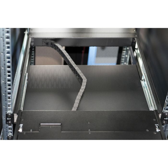 DIGITUS Konsole 19" 1HE TFT dt.Layout 16Port Touchpad schwar 6