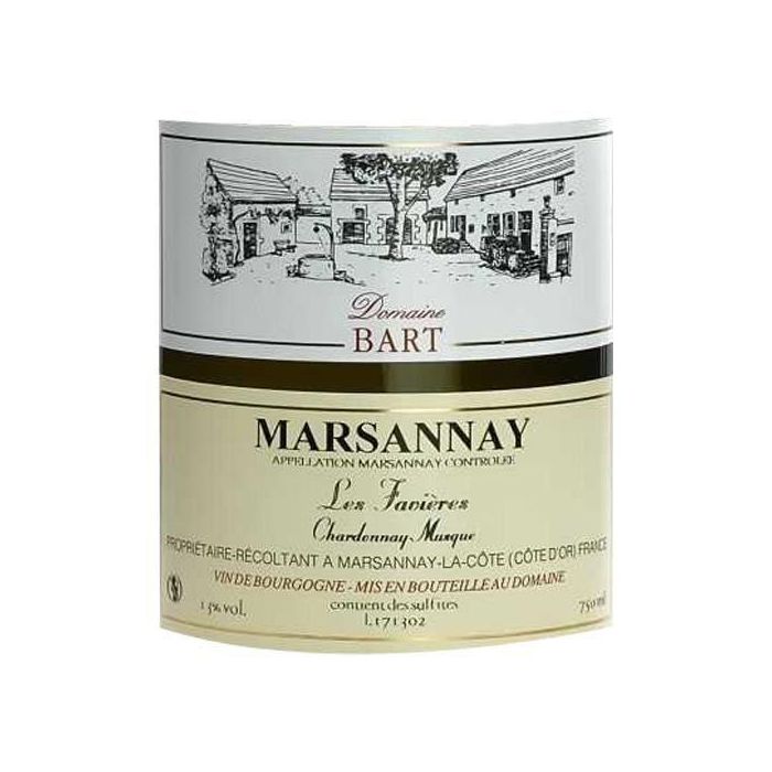 Domaine Bart 2018 Marsannay les Favieres - Vino blanco de Borgoña 1