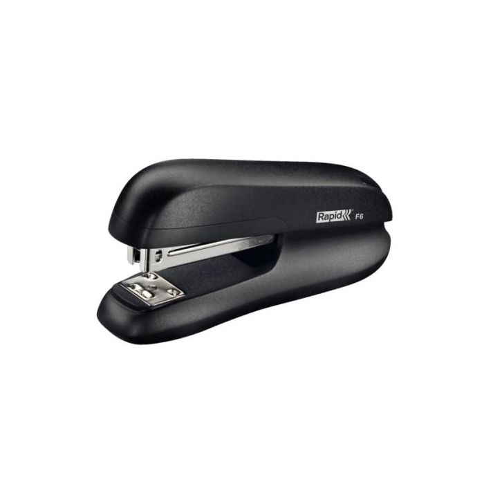 Rapid Grapadora de Sobremesa F6 de Plástico ABS Negra 20 Hojas, usa Grapas 24/6 y 26/6