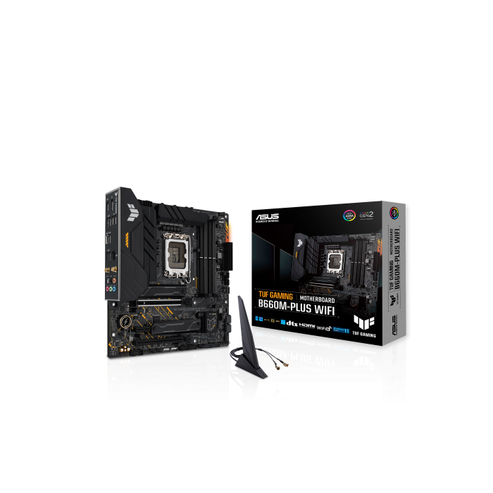 ASUS TUF GAMING B660M-PLUS WiFi Intel B660 LGA 1700 micro ATX 6 ASUS TUF GAMING B660M-PLUS WiFi Intel B660 LGA 1700 micro ATX 6