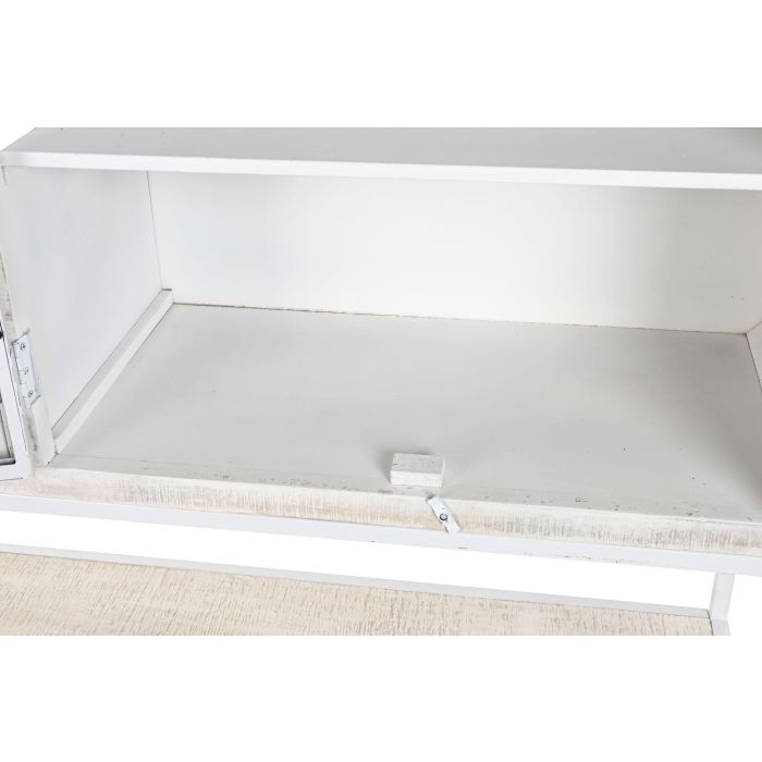 DKD Home Decor Estantería Moderna con 4 Puertas y 6 Baldas, de Madera de Mango y Metal, Color Blanco 170x45x200 cm 6 DKD Home Decor Estantería Moderna con 4 Puertas y 6 Baldas, de Madera de Mango y Metal, Color Blanco 170x45x200 cm 6