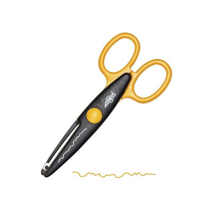 Tijeras Faibo Dentada 13 Cm Naranja (Set de 10)