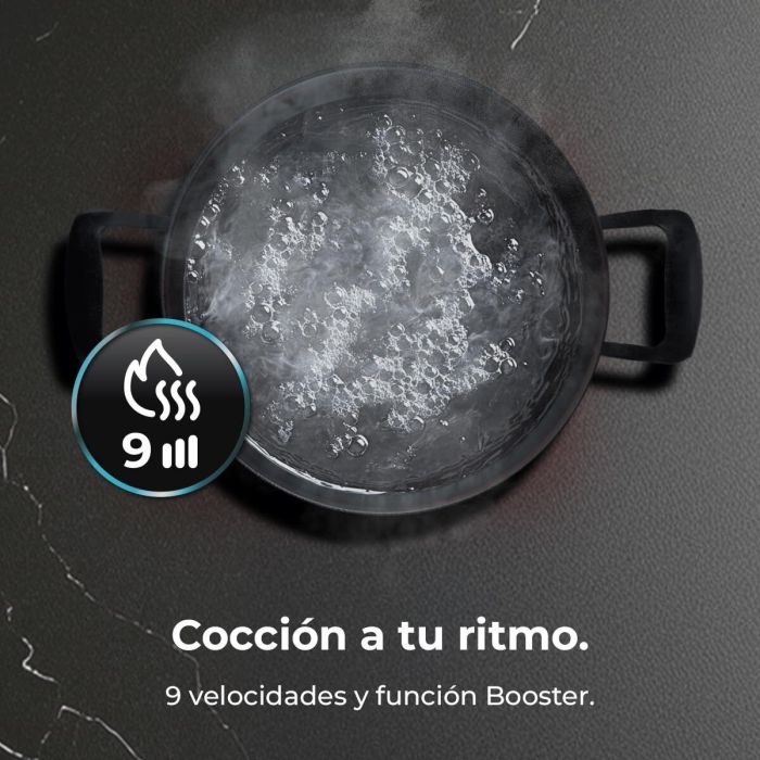 Cecotec Placa de inducción integrable Squad I 4300 7200W FullFlex negra mate Booster 5