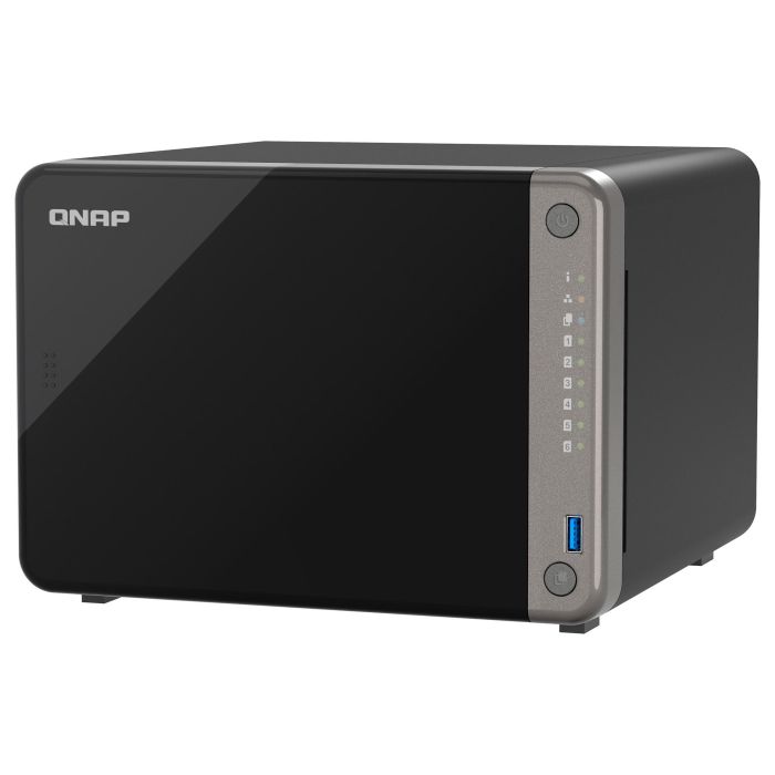 QNAP TS-AI642-8G 4-bay Tower NAS 8GB RAM ARM Cortex-A76 6x SATA III 2x HDMI 2x USB 3.2 Gen 2
