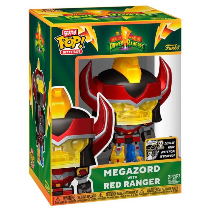 Figura Bitty Bots Mighty Morphin Power Rangers Megazord with Red Ranger 1 Figura Bitty Bots Mighty Morphin Power Rangers Megazord with Red Ranger 1