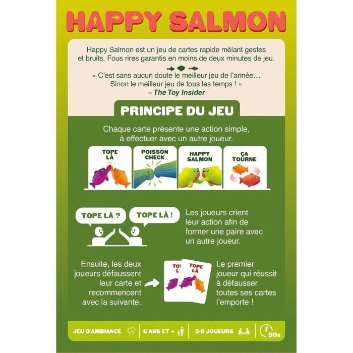 Asmodee ASM1739297193976 Salmón Feliz - Juego de Cartas de Mesa para Niños y Adultos, Diversión Familiar 3