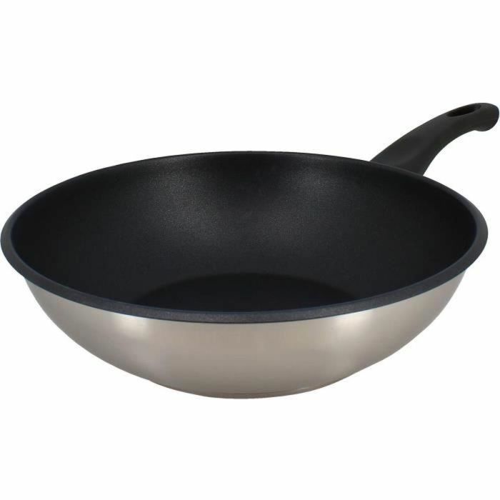 Menastyl 6020252 Wok 28 cm Acero Inoxidable para Todo Tipo de Fuegos e Inducción 1 Menastyl 6020252 Wok 28 cm Acero Inoxidable para Todo Tipo de Fuegos e Inducción 1