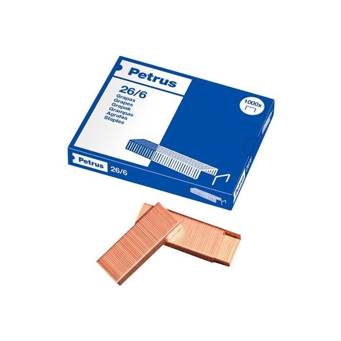 Petrus Grapas 26-6 Caja De 1000 Ud Cobreadas Petrus Grapas 26-6 Caja De 1000 Ud Cobreadas