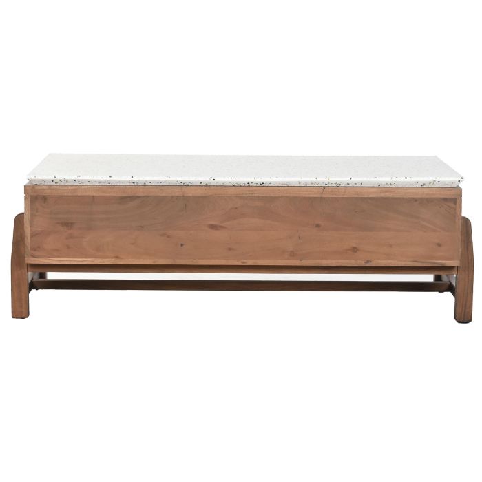 DKD Home Decor Mesa de Centro Oriental Moderna de Terrazo y Madera de Acacia para Salón - Colección Terrazo 127x67x47 cm 2 DKD Home Decor Mesa de Centro Oriental Moderna de Terrazo y Madera de Acacia para Salón - Colección Terrazo 127x67x47 cm 2