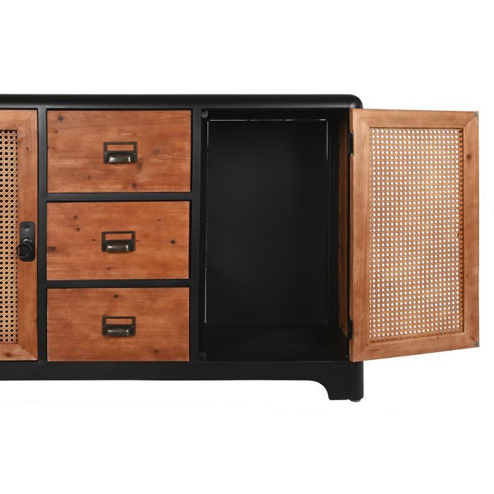 Buffet Loft DKD Home Decor Marron Oscuro Gris Oscuro 40 x 79 x 120 cm 6 Buffet Loft DKD Home Decor Marron Oscuro Gris Oscuro 40 x 79 x 120 cm 6