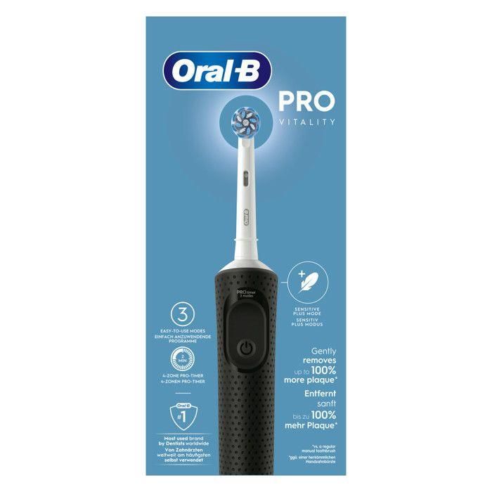 Oral-B VITALITY PRO NEGRO Cepillo Dientes Eléctrico con Temporizador, 3 Modos de Cepillado y 8800 Rotaciones/Minuto, 1 unidad 0 Oral-B VITALITY PRO NEGRO Cepillo Dientes Eléctrico con Temporizador, 3 Modos de Cepillado y 8800 Rotaciones/Minuto, 1 unidad 0