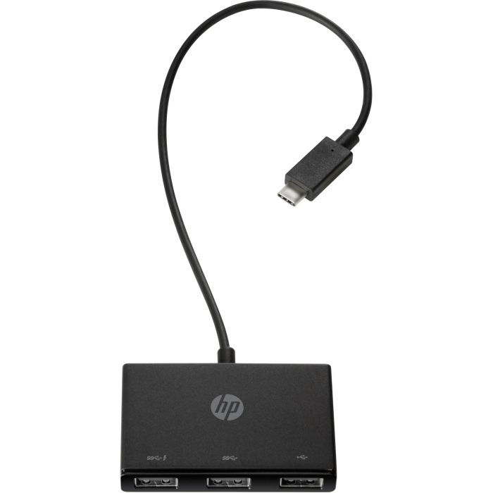 HP Hub USB-C a USB-A Portátil | Adaptador con 3 Puertos USB (1x USB 3.0 Carga) para Portátiles y Tablets | Conecta Múltiples Accesorios 2