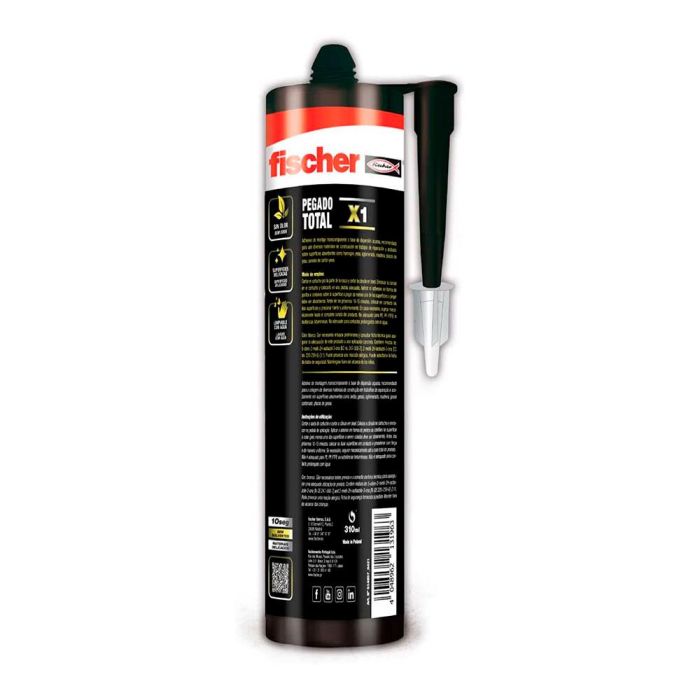 Fischer Pegado total 310 ml extrafuerte para todo tipo de materiales 1 Fischer Pegado total 310 ml extrafuerte para todo tipo de materiales 1