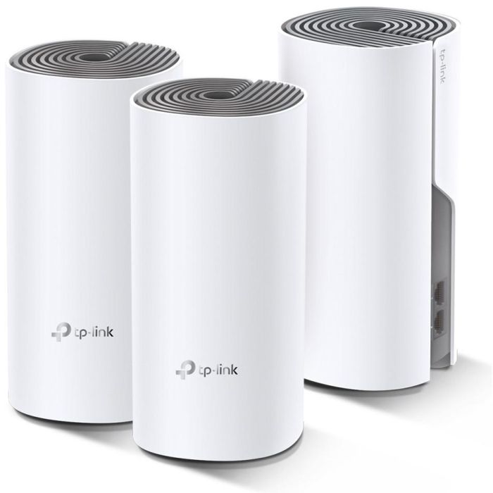 TP-Link Sistema Mesh WiFi Deco E4 Pack 3 Unidades, 1200 Mbps, Doble Banda 2.4GHz 5GHz, Cobertura hasta 370m², Roaming Continuo 0 TP-Link Sistema Mesh WiFi Deco E4 Pack 3 Unidades, 1200 Mbps, Doble Banda 2.4GHz 5GHz, Cobertura hasta 370m², Roaming Continuo 0