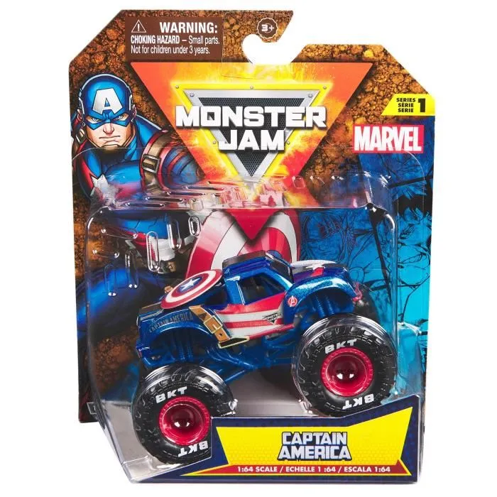 Spin Master Monster Jam Marvel 1:64 Vehículo Serie 2 - Modelo Aleatorio 2