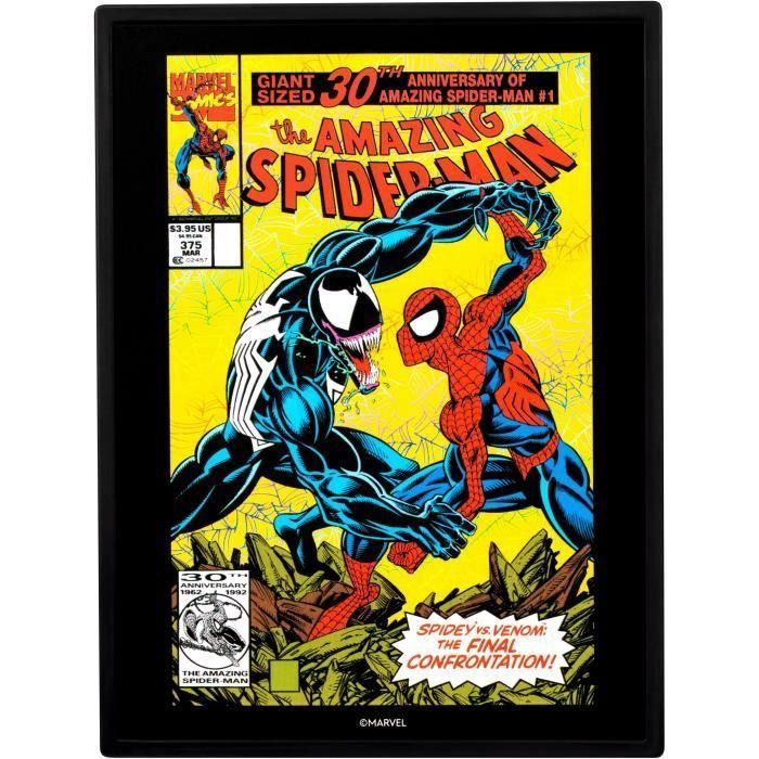 FANDROP FAN0630996920671 Figura Star Wars Spider-Man vs Venom Vitrina con escena de culto + mini póster 18 cm 1