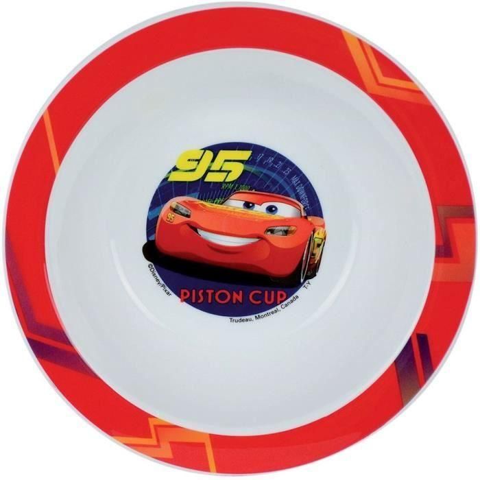 Juego de Vajilla Infantil Disney Cars - FUN HOUSE - 006378 - Vaso, Plato Hondo, Vaso con Pajita y 2 Cubiertos 2 Juego de Vajilla Infantil Disney Cars - FUN HOUSE - 006378 - Vaso, Plato Hondo, Vaso con Pajita y 2 Cubiertos 2
