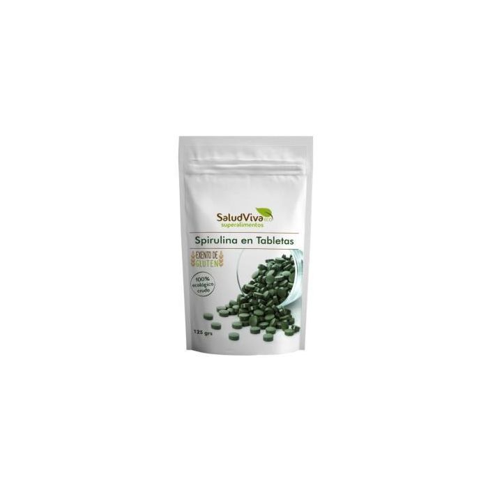 SALUD VIVA Espirulina Tabletas 125g Ecológica Pura Vegana - Complemento Alimenticio con Vitaminas y Minerales