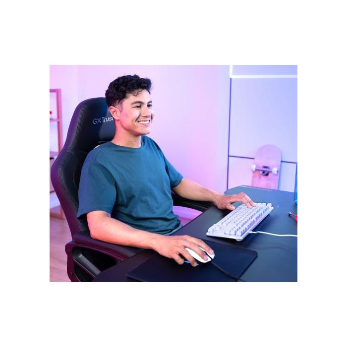 Trust Gaming 24739 Teclado Gaming GXT 833W Thado TKL Blanco Metálico Retroiluminado LED USB Anti-Ghosting Sostenible 4 Trust Gaming 24739 Teclado Gaming GXT 833W Thado TKL Blanco Metálico Retroiluminado LED USB Anti-Ghosting Sostenible 4