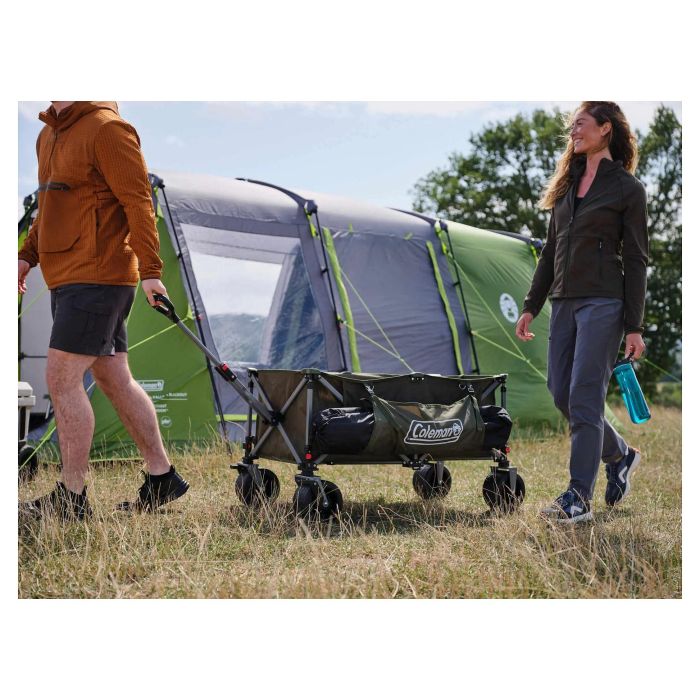 Coleman Ultimate Terrain Bollerwagen 2226531 - Carro de Transporte Plegable, Verde, 180 kg de Carga, 132 L