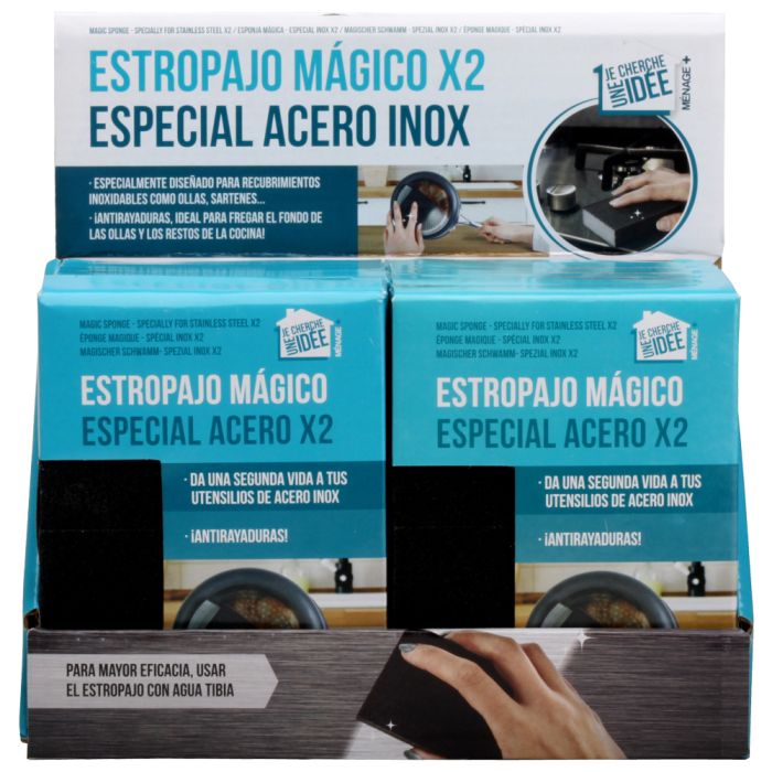 Esponja mágica-especial inox x2 3
