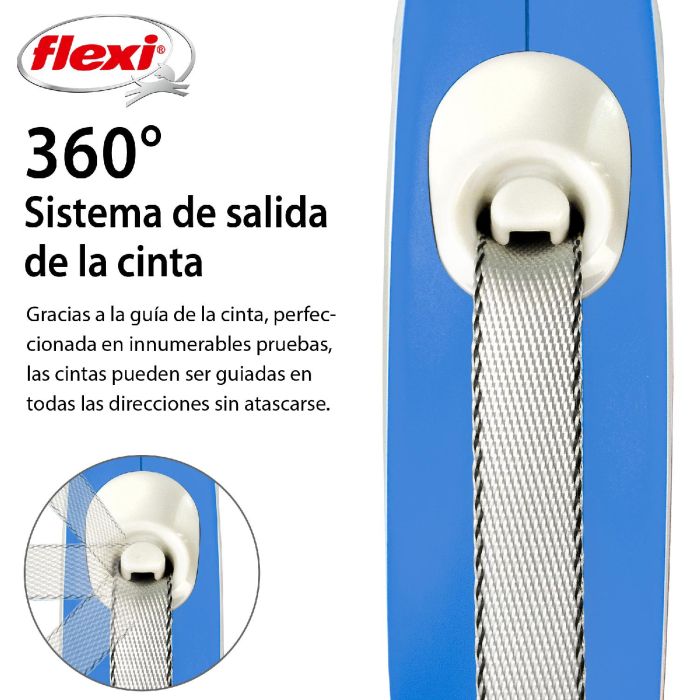 Flexi New Comfort Correa Retráctil de Cinta para Perros Pequeños XS 3M Azul, Paseo Seguro y Control Total 0 Flexi New Comfort Correa Retráctil de Cinta para Perros Pequeños XS 3M Azul, Paseo Seguro y Control Total 0