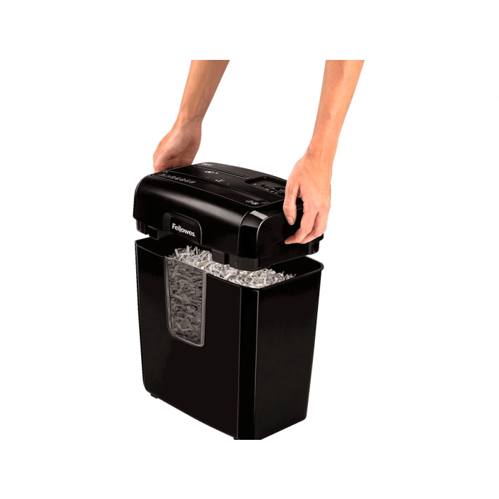 Fellowes Destructora LX-25M Capacidad 6 Hojas, Partículas P-4, Clips y Tarjetas, Papelera 11,5L 4