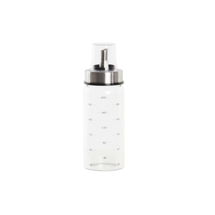 DKD Home Decor Aceitera Vinagrera Básicos de Borosilicato e Inox Transparente 200 ml 6x16.5x6 cm 1 DKD Home Decor Aceitera Vinagrera Básicos de Borosilicato e Inox Transparente 200 ml 6x16.5x6 cm 1