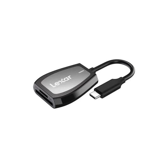 Lexar LRW470U-RNHNG Lector de Tarjetas USB 3.2 Gen 2 Type-C, Compatible con MicroSD y SD, Velocidad 312 Mbit/s