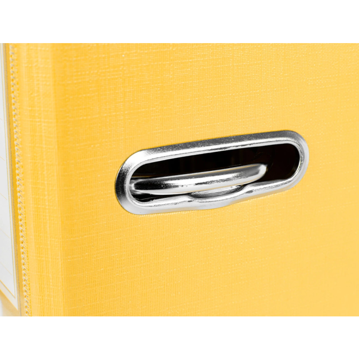 Liderpapel Archivador de Palanca Folio Documenta Forrado PVC, Rado, 52 mm, Amarillo 4