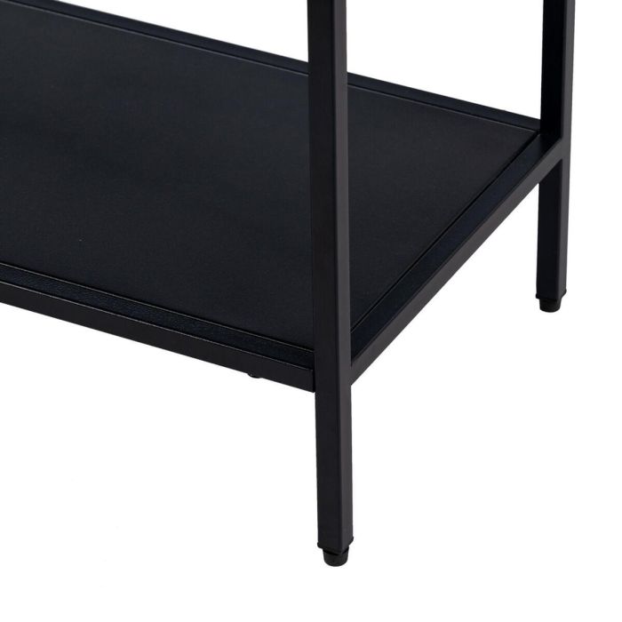 Mueble de TV 120,5 x 30 x 81,3 cm Negro Acero 1