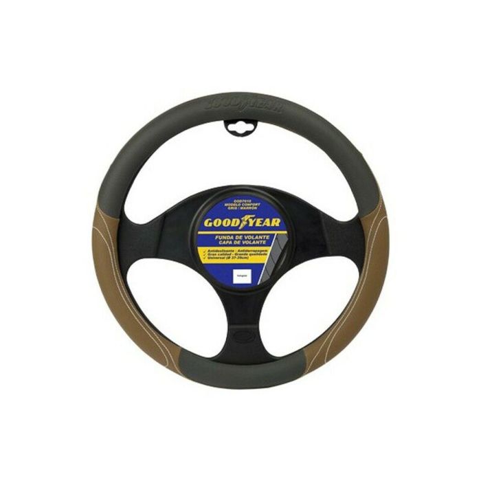 Funda Volante Confort Universal PU Goma Antideslizante Lavable Gris-Marrón Gy Cs6 GOD7010 1 Funda Volante Confort Universal PU Goma Antideslizante Lavable Gris-Marrón Gy Cs6 GOD7010 1