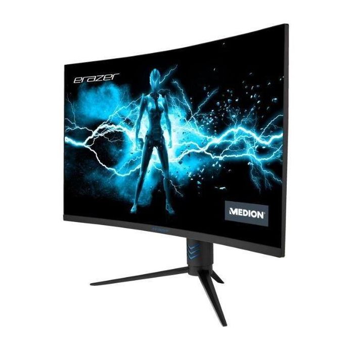 Pantalla PC Gamer Curva - MEDION MD22093 - 32 FHD - Panel VA - 1 ms - 165 Hz - HDMI/DP - Freesync 2