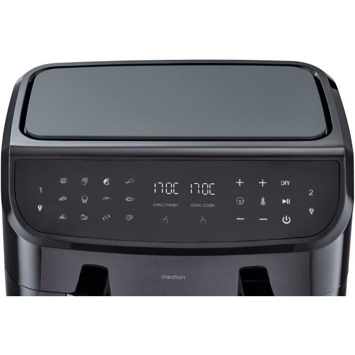 Freidora de Aire Medion LIFE P20 Negro 2600 W 8,7 l 2