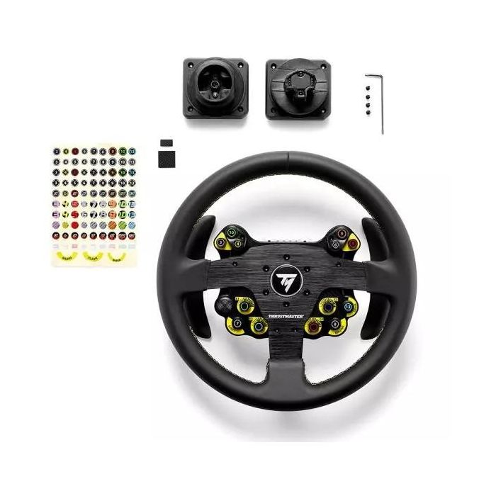 Thrustmaster Evo Racing 32R Leather Negro/Amarillo - Volante Gaming para PC, PS4, PS5, Xbox, Xbox One - Ref. 4060318 2