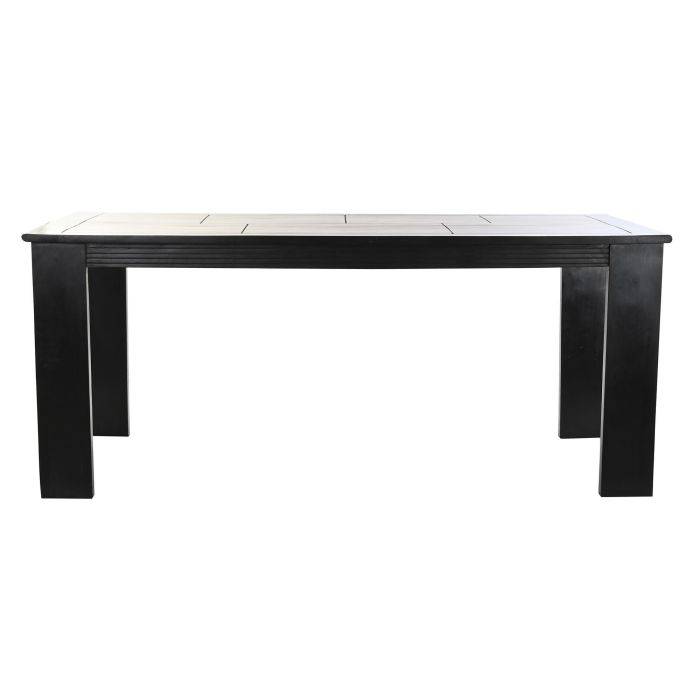 DKD Home Decor Mesa de Comedor Marron Oscuro Acacia 90 x 76 x 180 cm 3