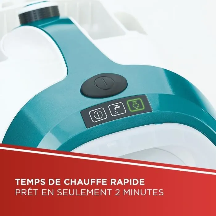 Polti Smart100_T Limpiador de Vapor - Autonomía Ilimitada - 4 BAR - 110g/min - 1500W - Turquesa 3